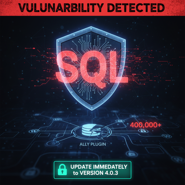 Vulnerabilità SQL injection non autenticata colpisce 400.000 siti WordPress con plugin Ally