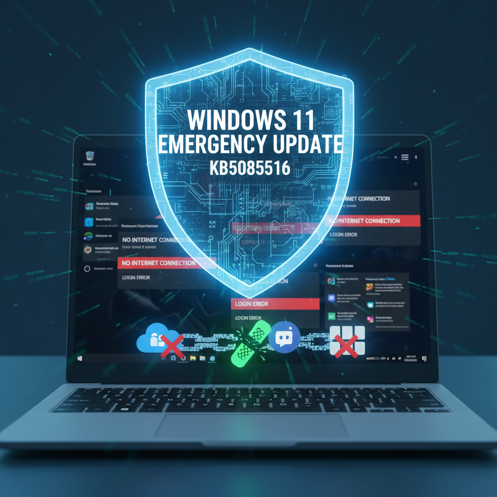 Windows 11 aggiornamento di emergenza KB5085516: risolve errori di accesso 'Nessuna connessione' per OneDrive, Teams e altre app