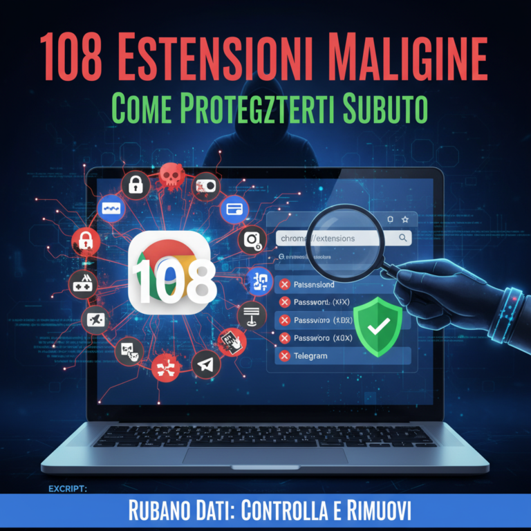 108 estensioni Chrome maligne rubano dati: come proteggerti subito 3 108 estensioni Chrome maligne rubano dati: come proteggerti subito