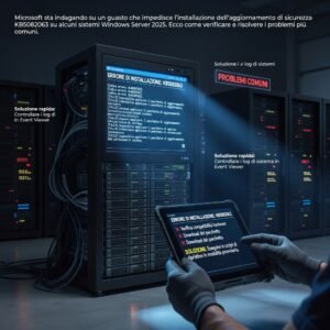 Aggiornamento Windows Server 2025 di aprile: problemi di installazione e soluzioni rapide