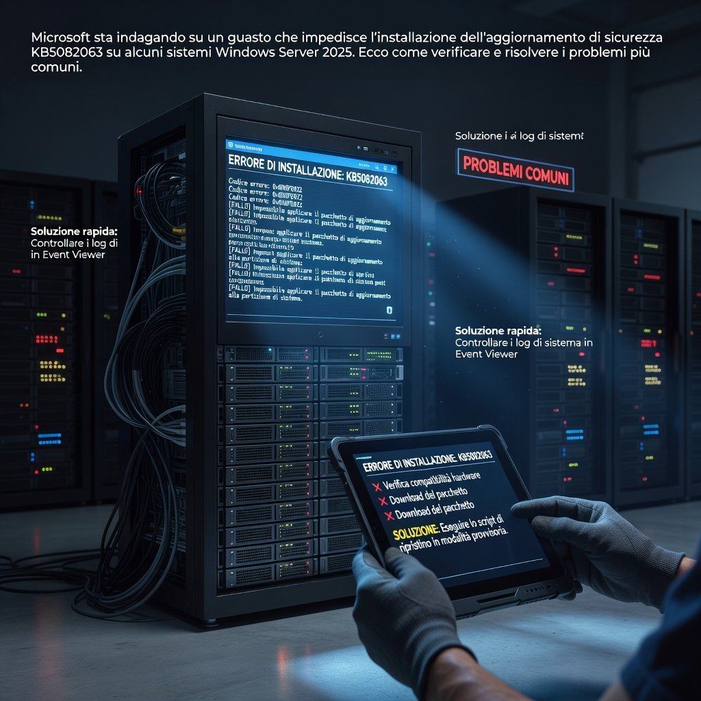 Aggiornamento Windows Server 2025 di aprile: problemi di installazione e soluzioni rapide