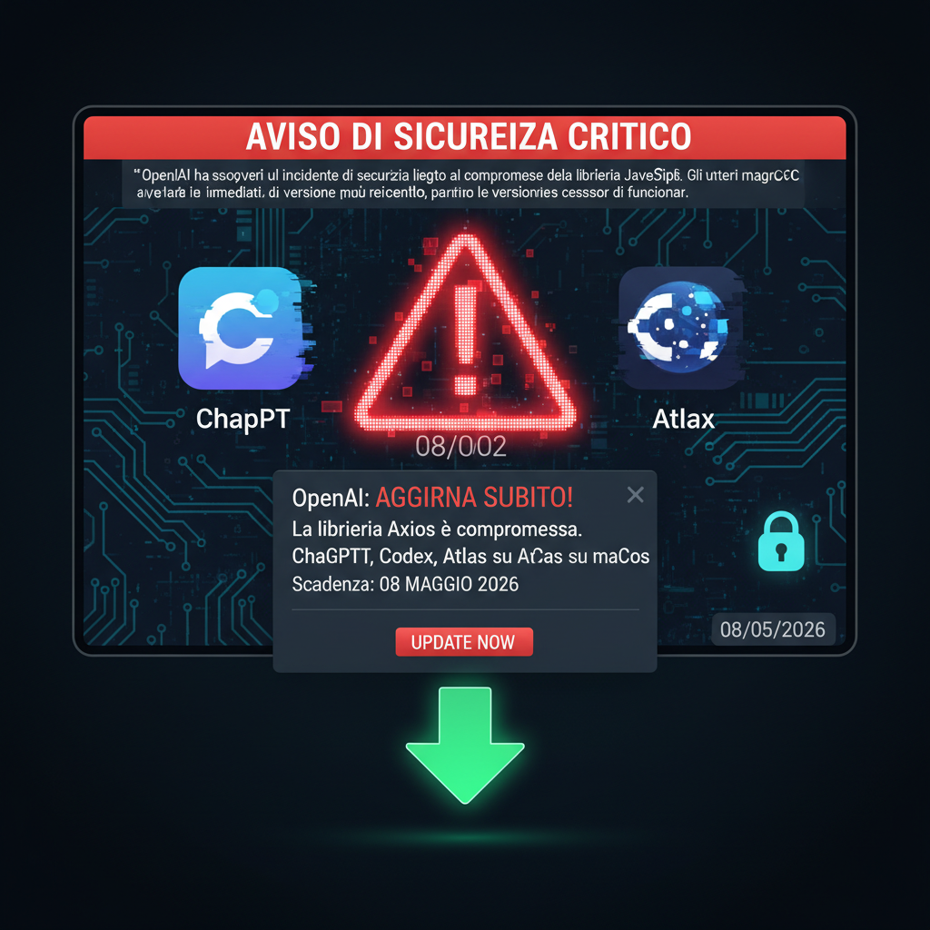 Aggiornate subito ChatGPT e Codex su macOS: avviso di sicurezza critico di OpenAI