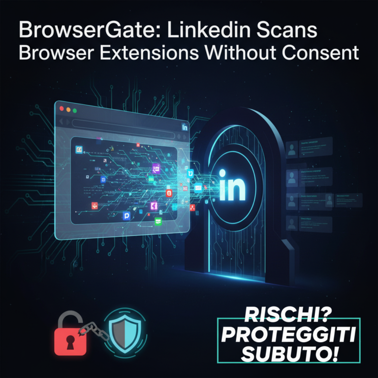 BrowserGate: LinkedIn scansiona estensioni browser senza consenso