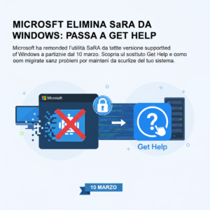 Home 4 Microsoft elimina SaRA da Windows: passa a Get Help