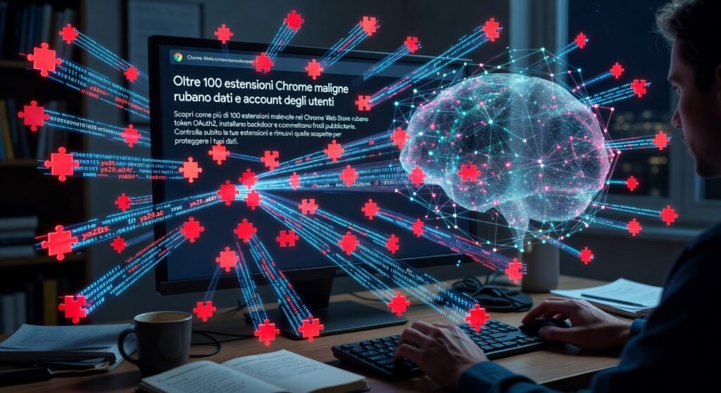 Oltre 100 estensioni Chrome maligne rubano dati e account degli utenti