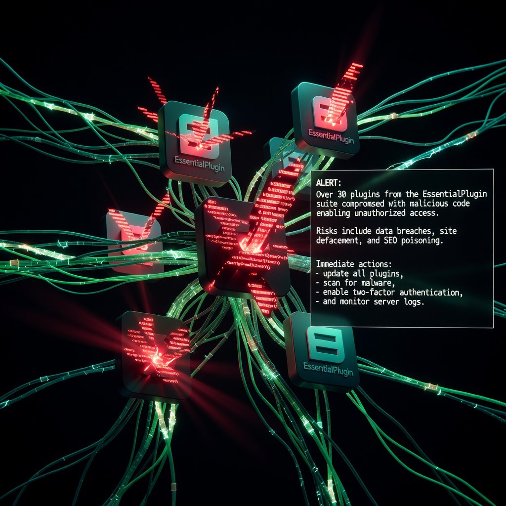 Suite di plugin WordPress hackerata: malware su migliaia di siti