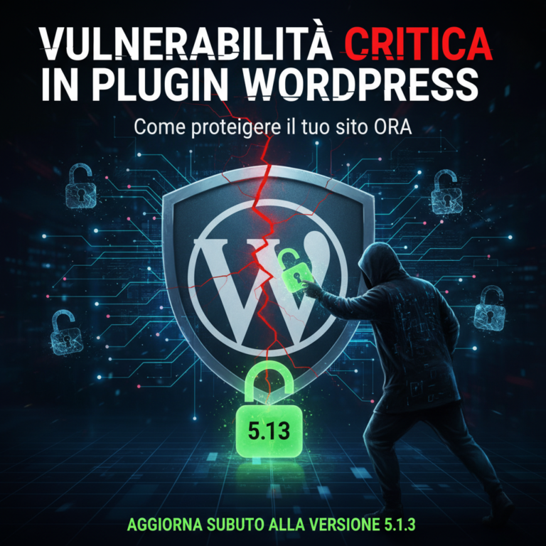 Vulnerabilità critica in plugin WordPress: come proteggere il tuo sito ora