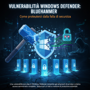 Home 2 Vulnerabilità Windows Defender: come proteggersi dalla falla di sicurezza BlueHammer
