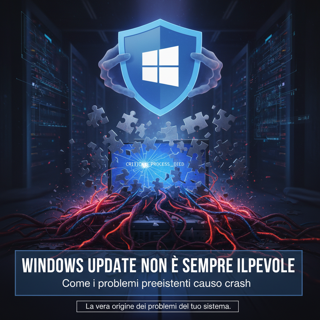Windows Update non è sempre il colpevole: come i problemi preesistenti causano crash