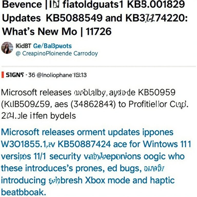 Aggiornamenti cumulativi Windows 11 KB5089549 e KB5087420: le novità di maggio 2026 5 Aggiornamenti cumulativi Windows 11 KB5089549 e KB5087420: le novità di maggio 2026
