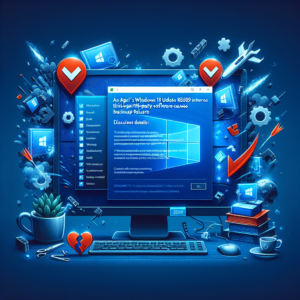 Aggiornamento Windows 11 di aprile KB5083769 provoca guasti ai software di backup