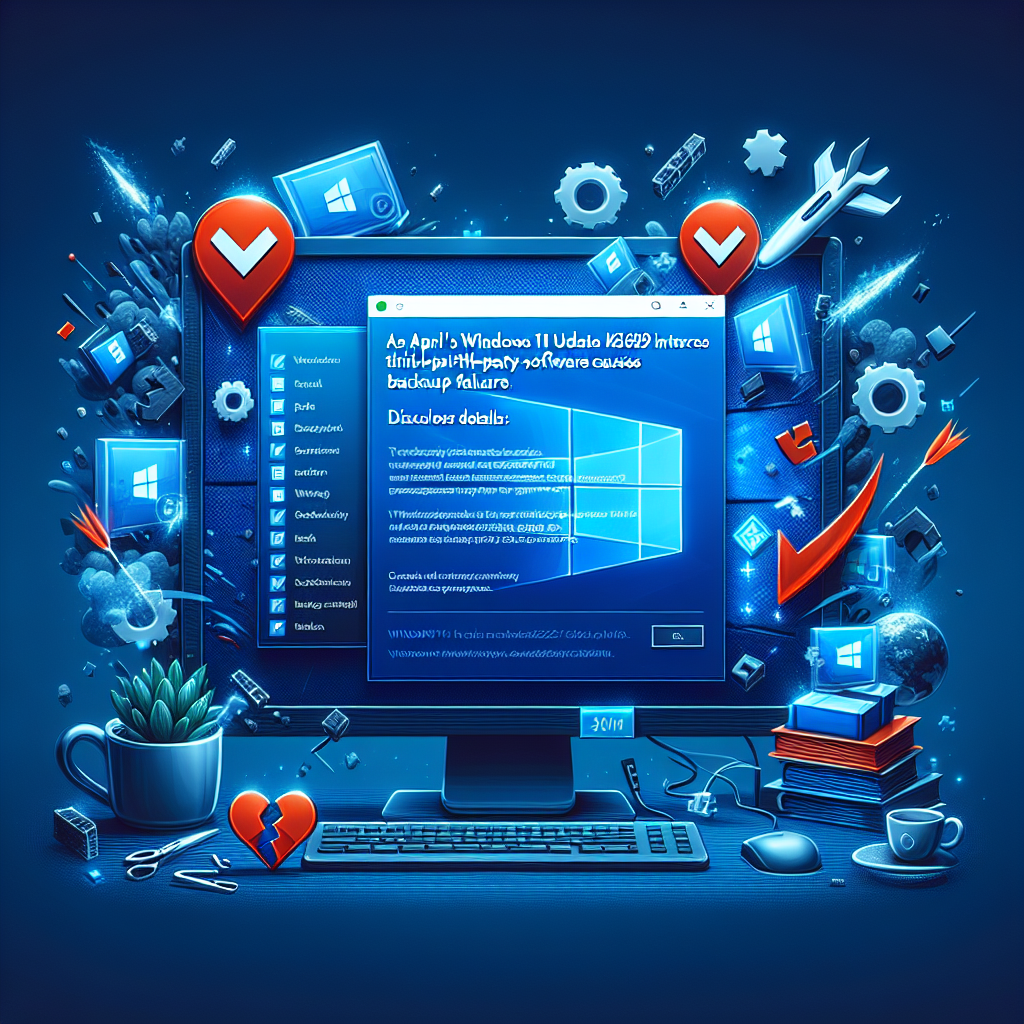 Aggiornamento Windows 11 di aprile KB5083769 provoca guasti ai software di backup