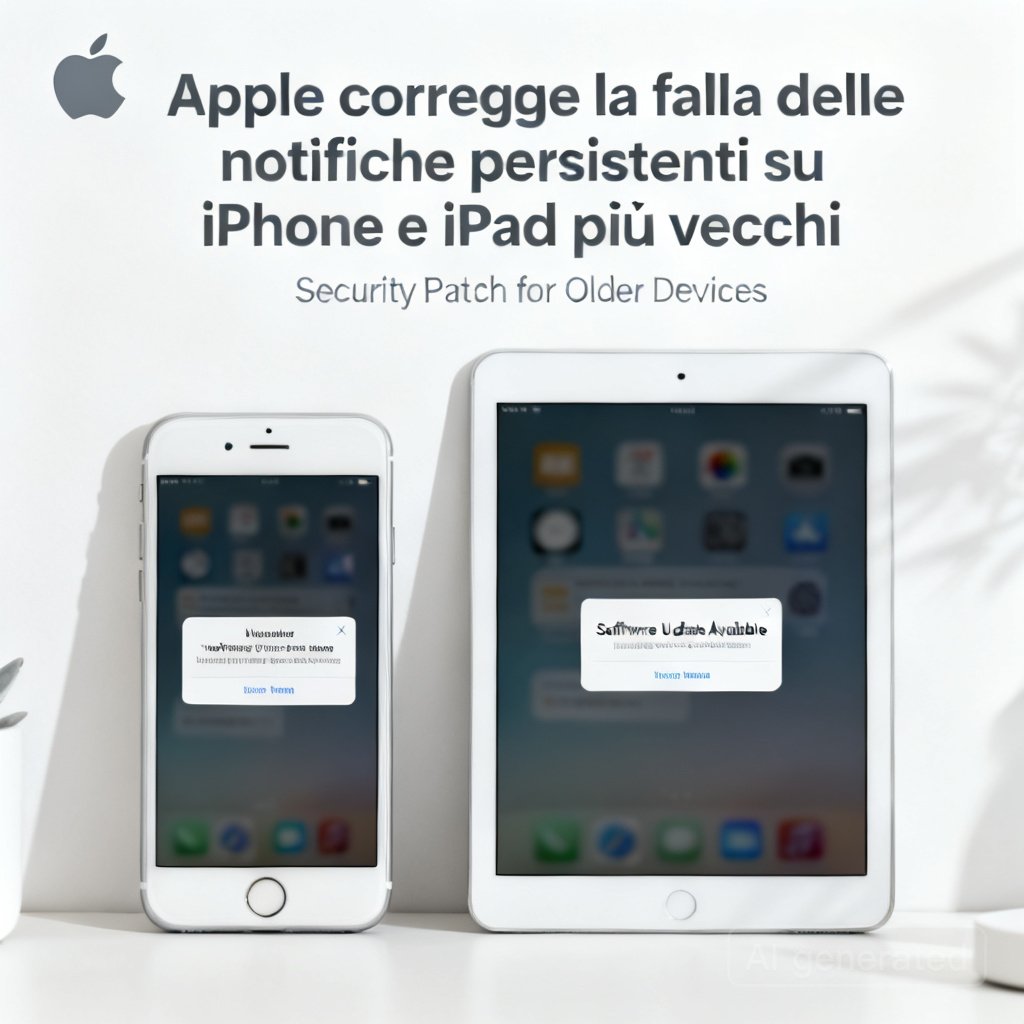 Apple corregge la falla delle notifiche persistenti su iPhone e iPad più vecchi