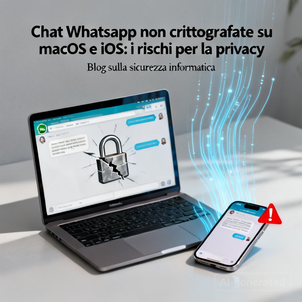 Chat WhatsApp non crittografate su macOS e iOS: i rischi per la privacy 2 Chat WhatsApp non crittografate su macOS e iOS: i rischi per la privacy