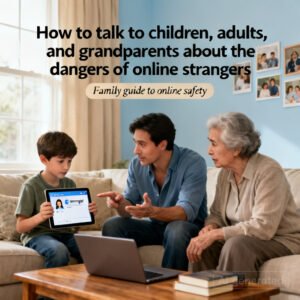 Come parlare ai figli, agli adulti e ai nonni dei pericoli degli sconosciuti online