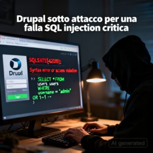 Drupal sotto attacco per una falla SQL injection critica
