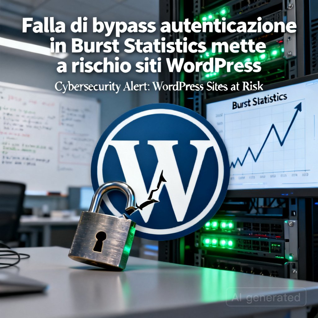 Falla di bypass autenticazione in Burst Statistics mette a rischio siti WordPress