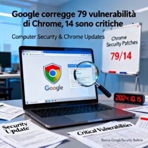 Google corregge 79 vulnerabilità di Chrome, 14 sono critiche