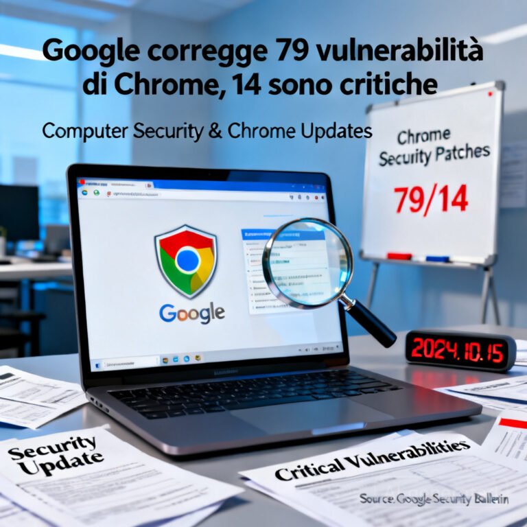 Google corregge 79 vulnerabilità di Chrome, 14 sono critiche