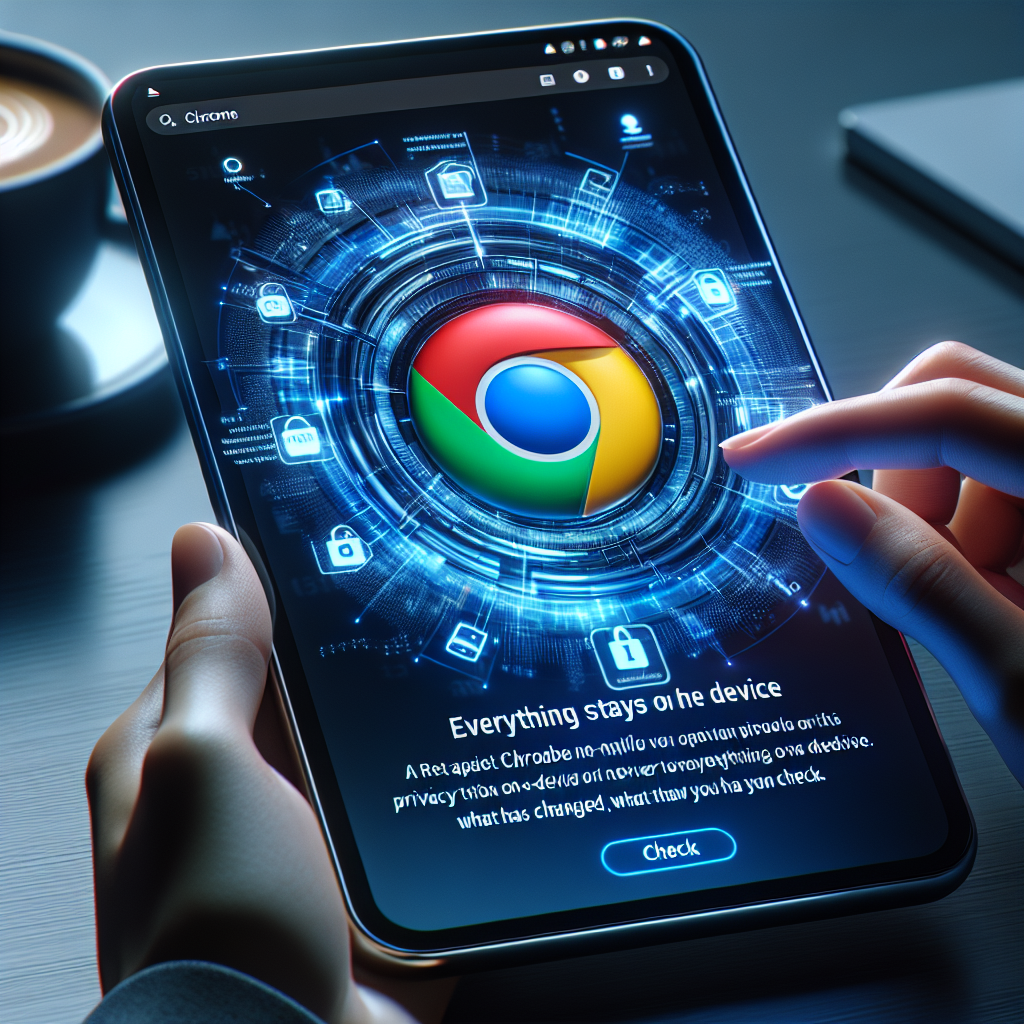 Google modifica la privacy di Chrome AI: tutto resta sul dispositivo
