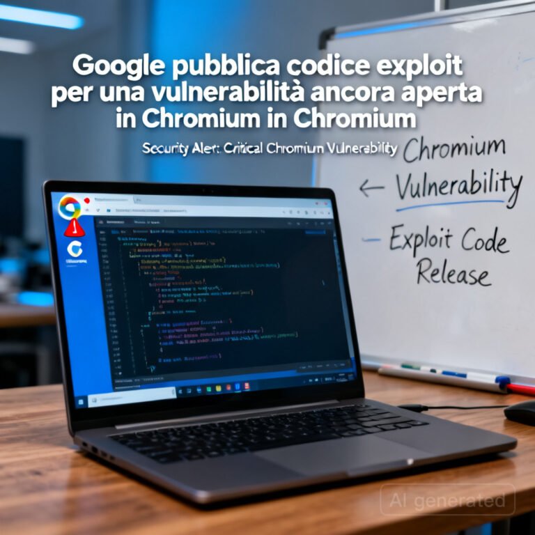Google pubblica codice exploit per una vulnerabilità ancora aperta in Chromium