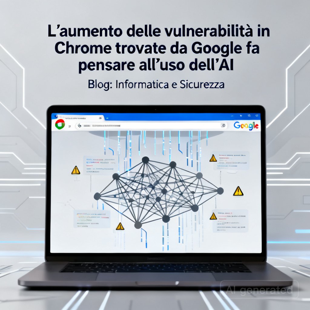 L’aumento delle vulnerabilità in Chrome trovate da Google fa pensare all’uso dell’AI 2 L’aumento delle vulnerabilità in Chrome trovate da Google fa pensare all’uso dell’AI