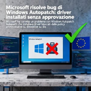 Microsoft risolve bug di Windows Autopatch: driver installati senza approvazione