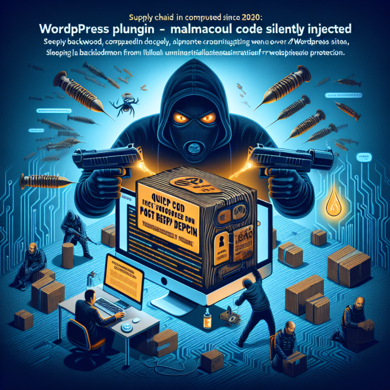 Plugin WordPress compromesso dal 2020: codice malevolo iniettato silenziosamente