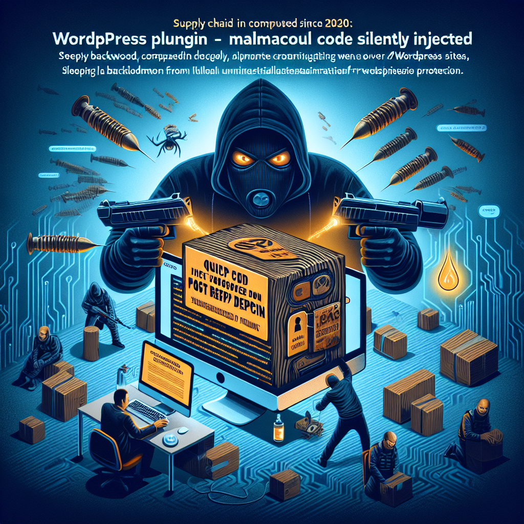 Plugin WordPress compromesso dal 2020: codice malevolo iniettato silenziosamente