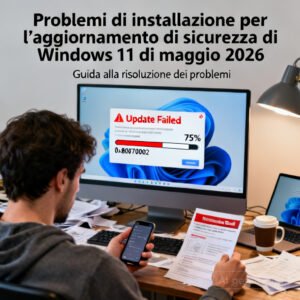 Problemi di installazione per l’aggiornamento di sicurezza di Windows 11 di maggio 2026