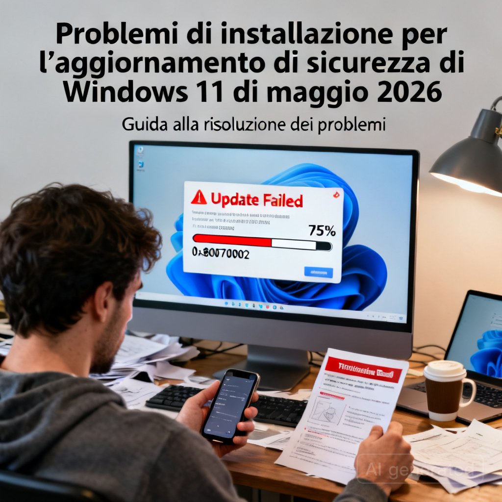 Problemi di installazione per l’aggiornamento di sicurezza di Windows 11 di maggio 2026 2 Problemi di installazione per l’aggiornamento di sicurezza di Windows 11 di maggio 2026