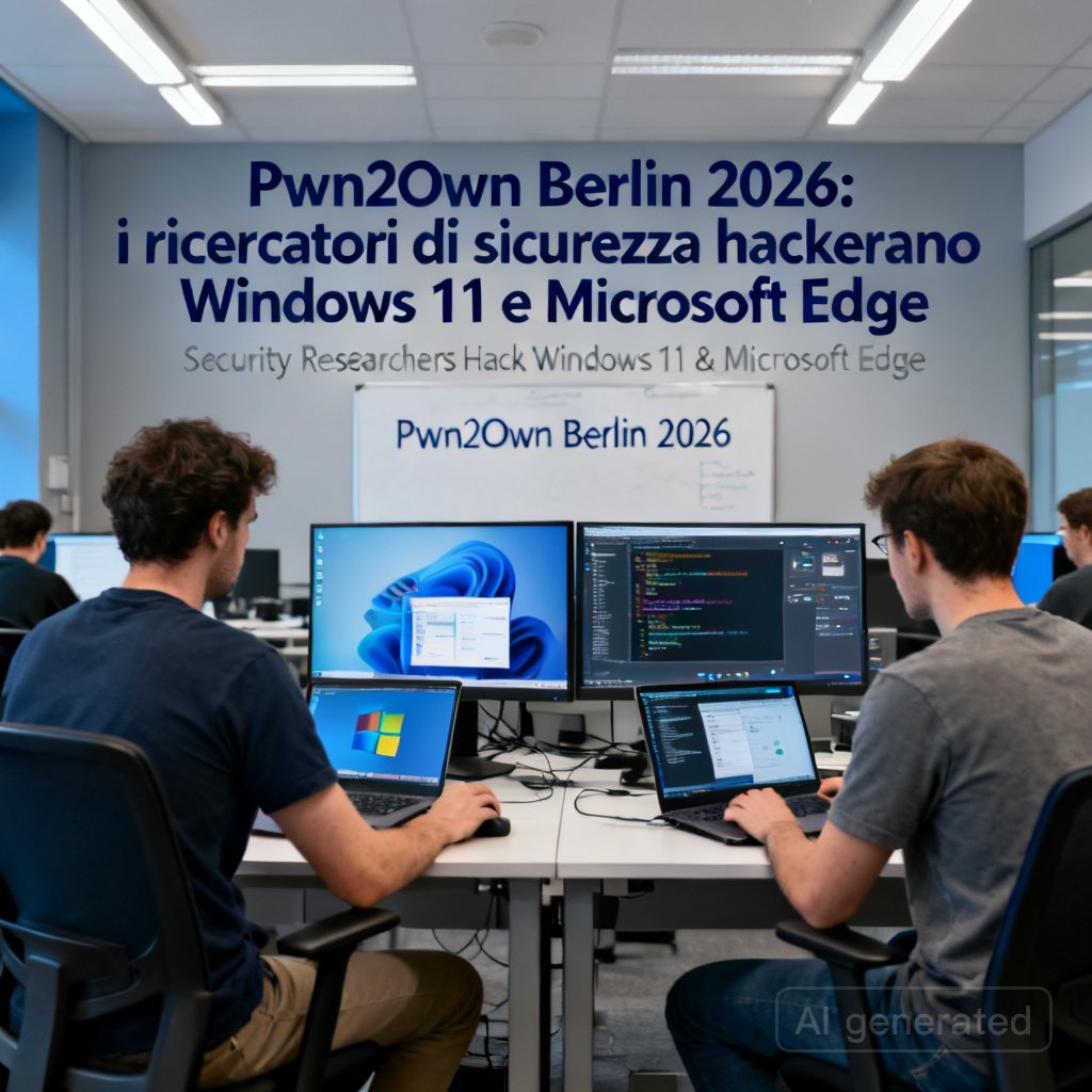 Pwn2Own Berlin 2026: i ricercatori di sicurezza hackerano Windows 11 e Microsoft Edge
