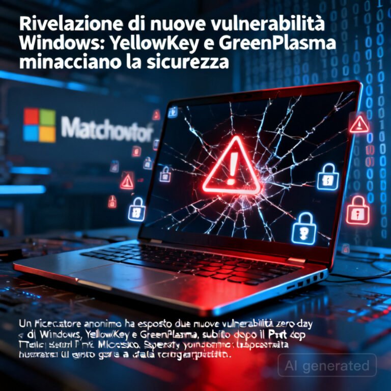 Rivelazione di nuove vulnerabilità Windows: YellowKey e GreenPlasma minacciano la sicurezza