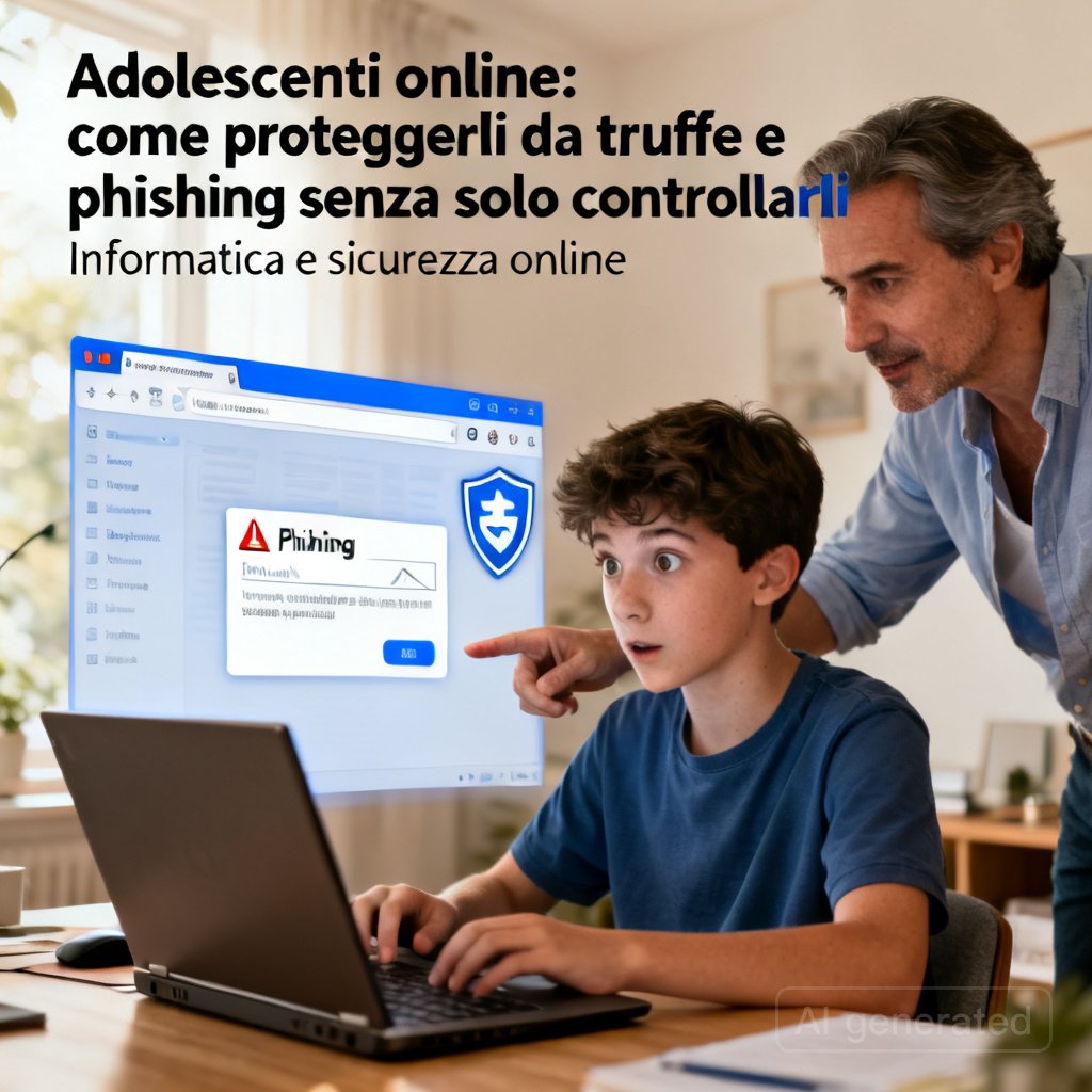 Adolescenti online: come proteggerli da truffe e phishing senza solo controllarli 2 Adolescenti online: come proteggerli da truffe e phishing senza solo controllarli