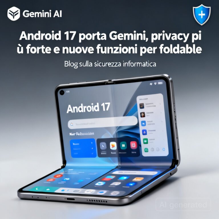 Android 17 porta Gemini, privacy più forte e nuove funzioni per foldable 3 Android 17 porta Gemini, privacy più forte e nuove funzioni per foldable