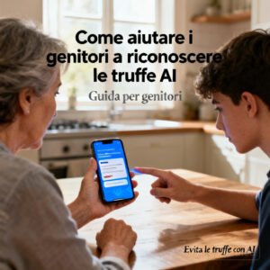 Come aiutare i genitori a riconoscere le truffe AI