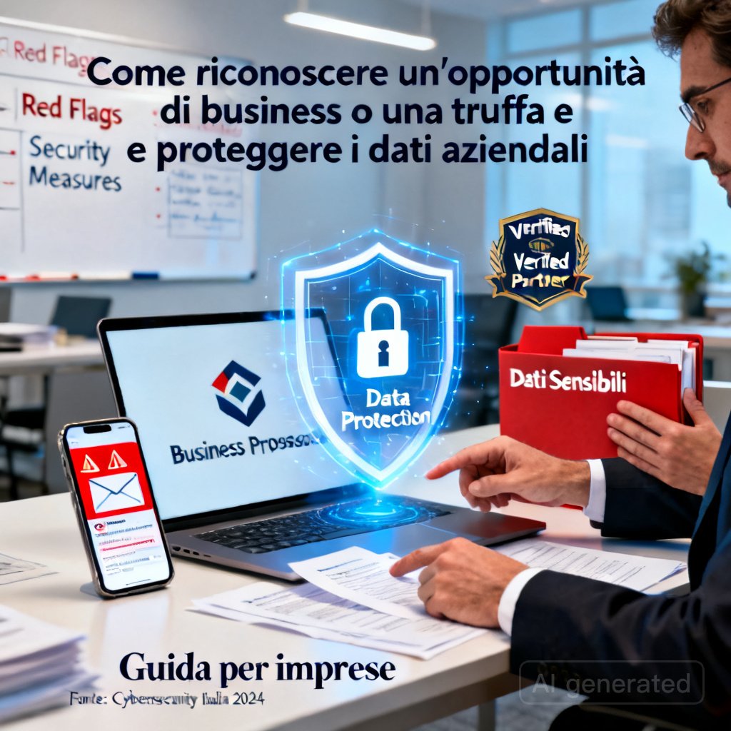 Come riconoscere un'opportunità di business o una truffa e proteggere i dati aziendali