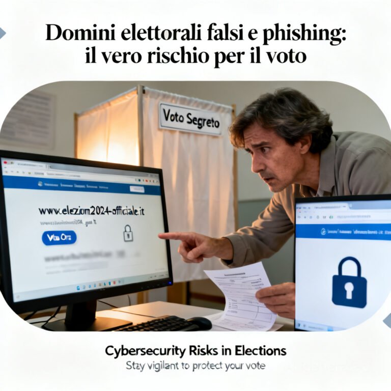 Domini elettorali falsi e phishing: il vero rischio per il voto 6 Domini elettorali falsi e phishing: il vero rischio per il voto