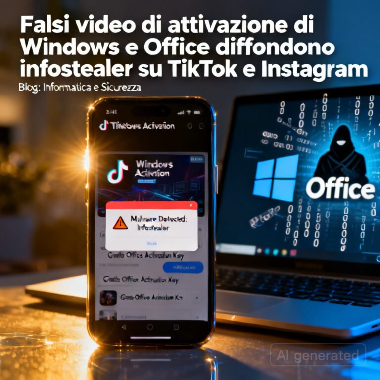 Falsi video di attivazione di Windows e Office diffondono infostealer su TikTok e Instagram 5 Falsi video di attivazione di Windows e Office diffondono infostealer su TikTok e Instagram
