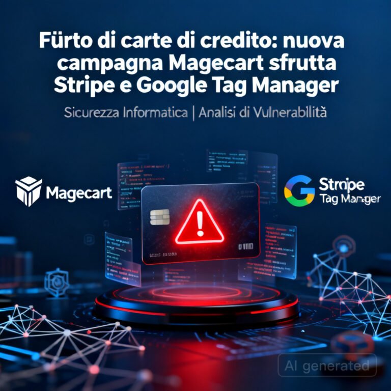 Furto di carte di credito: nuova campagna Magecart sfrutta Stripe e Google Tag Manager