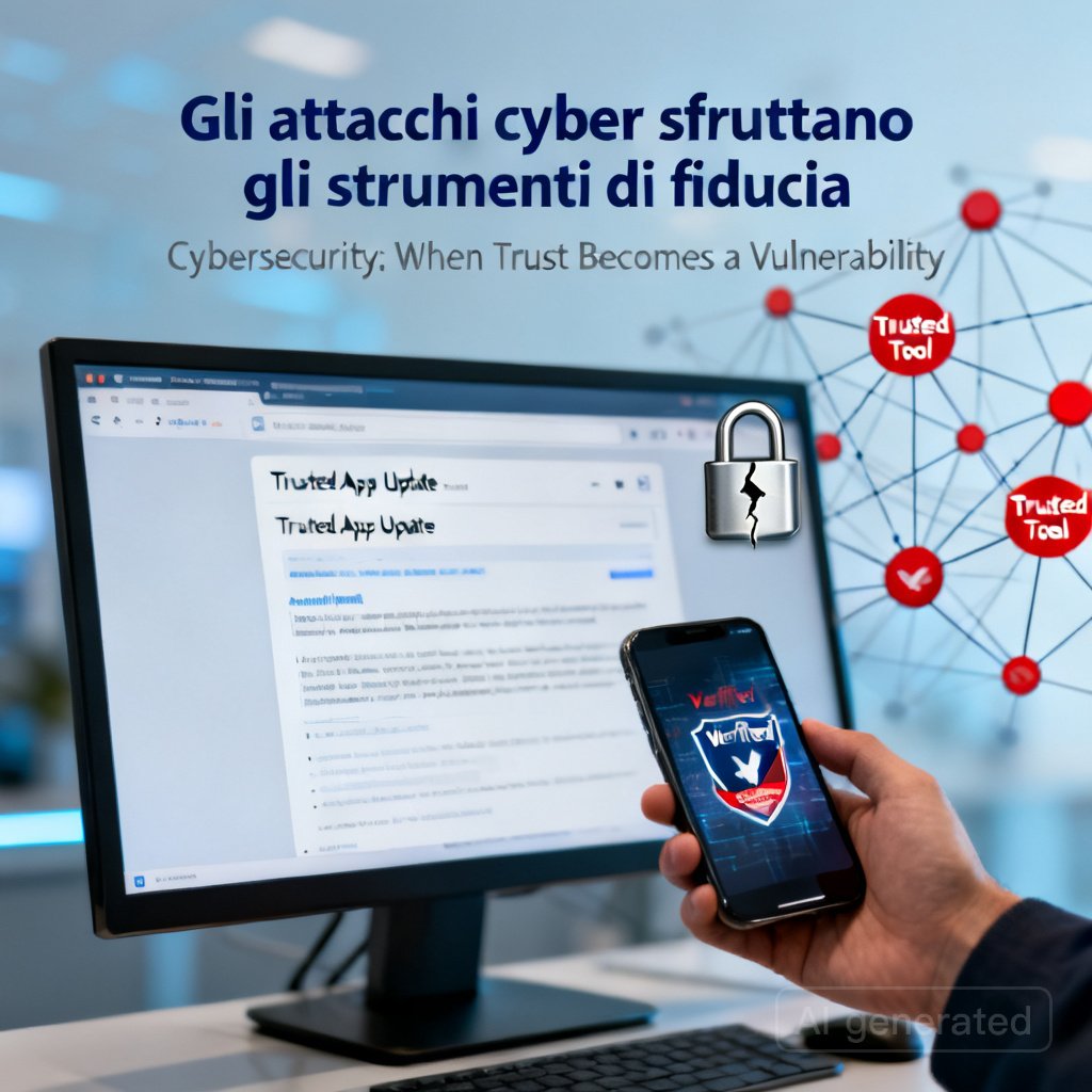 Gli attacchi cyber sfruttano gli strumenti di fiducia