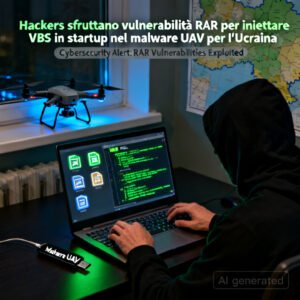 Home 5 Hackers sfruttano vulnerabilità RAR per iniettare VBS in startup nel malware UAV per l'Ucraina