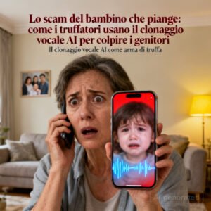 Home 4 Lo scam del bambino che piange: come i truffatori usano il clonaggio vocale AI per colpire i genitori