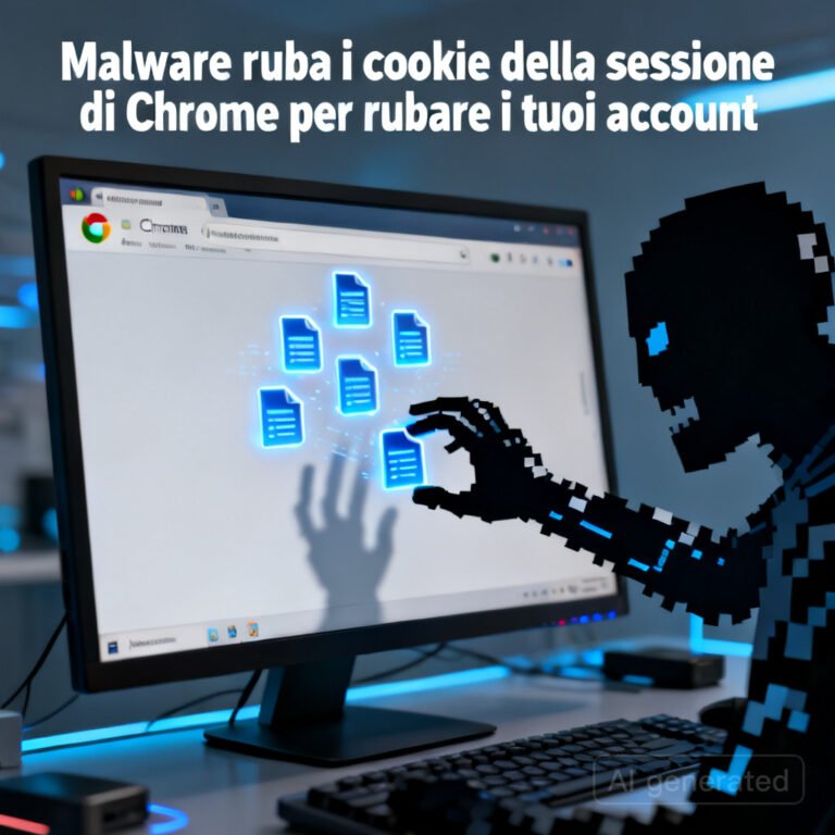 Malware ruba i cookie della sessione di Chrome per rubare i tuoi account