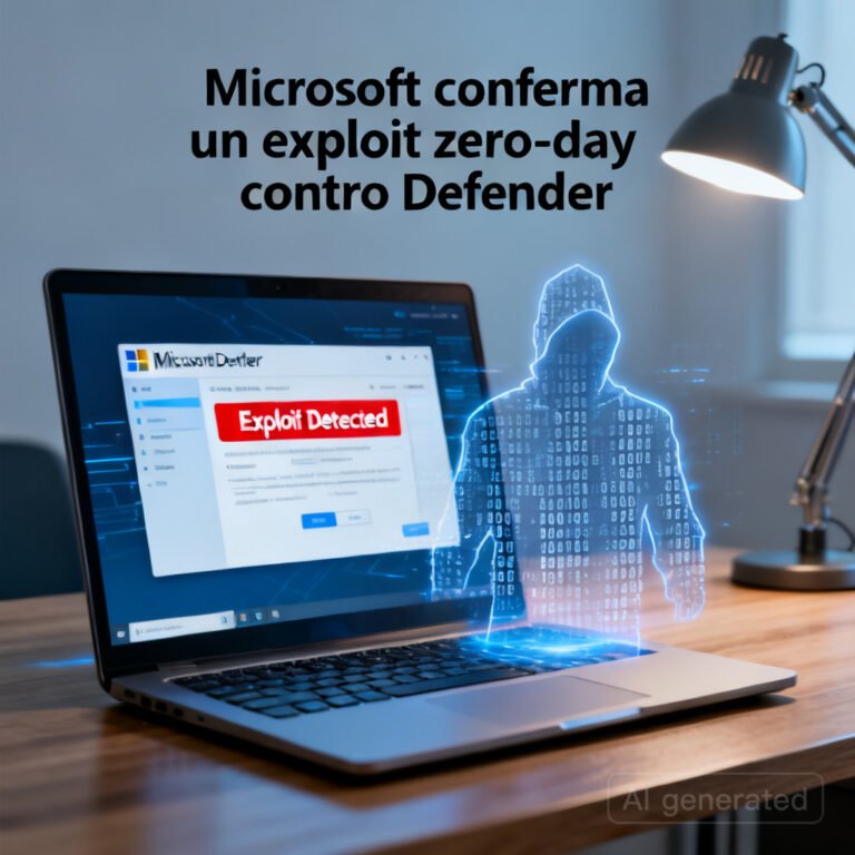 Microsoft conferma un exploit zero-day contro Defender