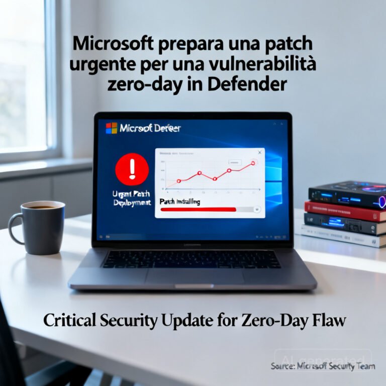 Microsoft prepara una patch urgente per una vulnerabilità zero-day in Defender
