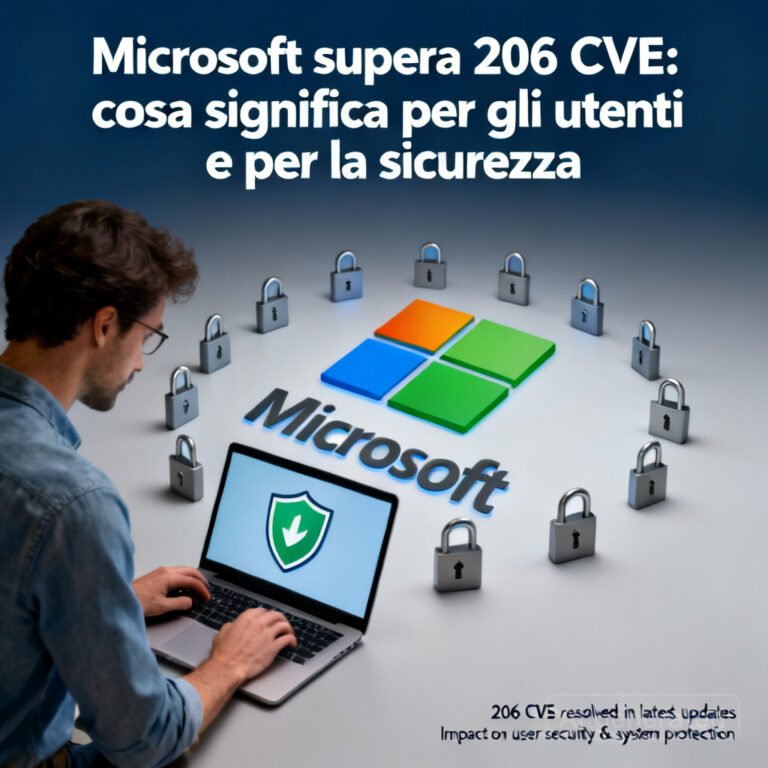 Microsoft supera 206 CVE: cosa significa per gli utenti e per la sicurezza 4 Microsoft supera 206 CVE: cosa significa per gli utenti e per la sicurezza