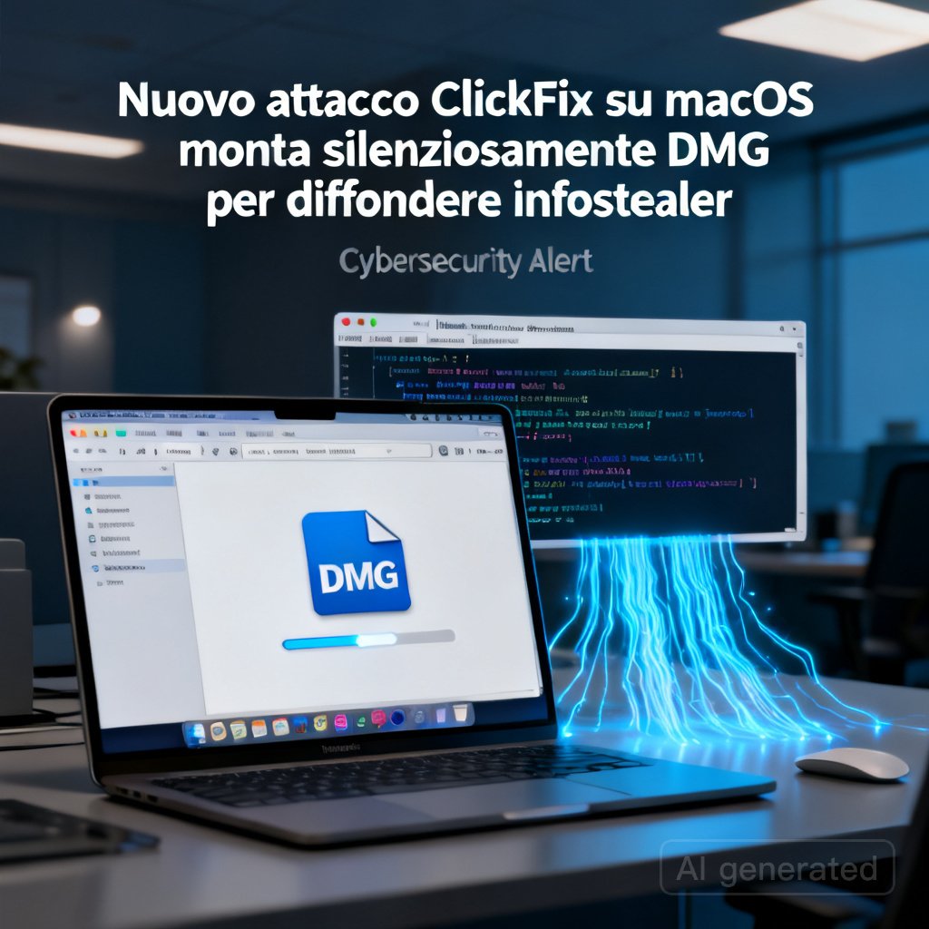 Nuovo attacco ClickFix su macOS monta silenziosamente DMG per diffondere infostealer