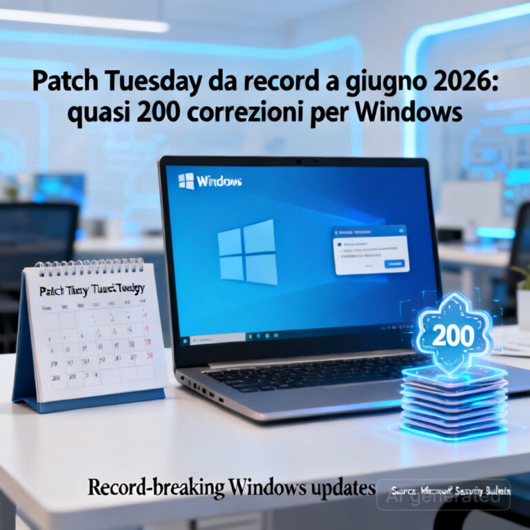 Patch Tuesday da record a giugno 2026: quasi 200 correzioni per Windows 3 Patch Tuesday da record a giugno 2026: quasi 200 correzioni per Windows