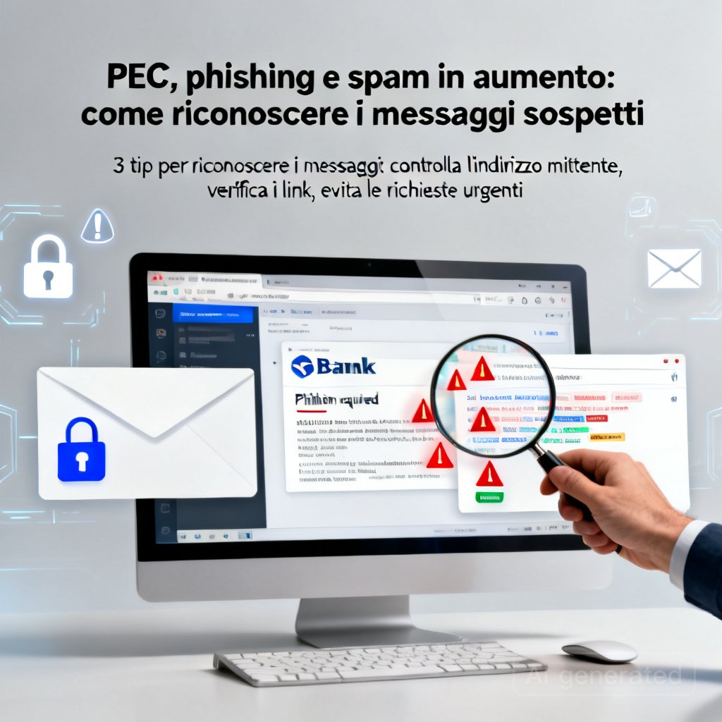PEC, phishing e spam in aumento: come riconoscere i messaggi sospetti